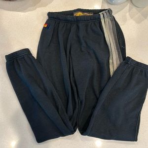 Aviator Nation 5-Stripe sweatpants || Charcoal // grey || Size small